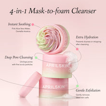 Load image into Gallery viewer, APRILSKIN's Pink Aloe Mask-to-Foam Soothing Cleanser