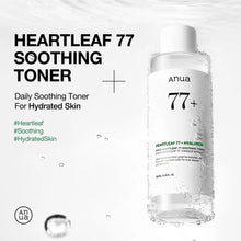 Load image into Gallery viewer, ANUA - Heartleaf 77 Soothing Toner - 250ml