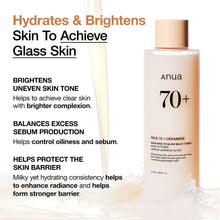 Load image into Gallery viewer, Anua Rice 70+ Ceramide Glow Milky Toner - 250ml
